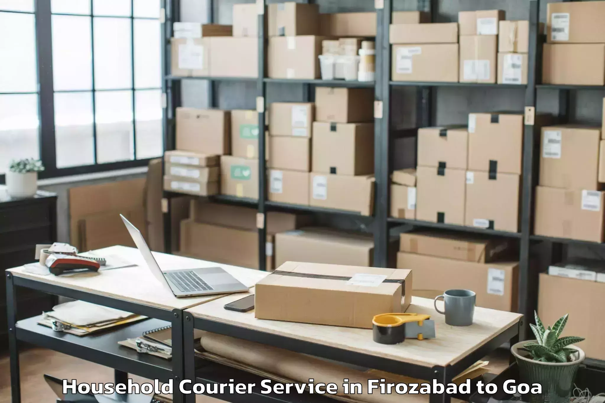 Trusted Firozabad to Chicalim Household Courier